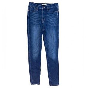 Madewell 10" High-Rise Skinny Jeans Blue Denim Women’s Size 28 Preppy Travel